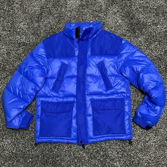 Hudson Blue Puffer Coat Sz M - Picture 1 of 15